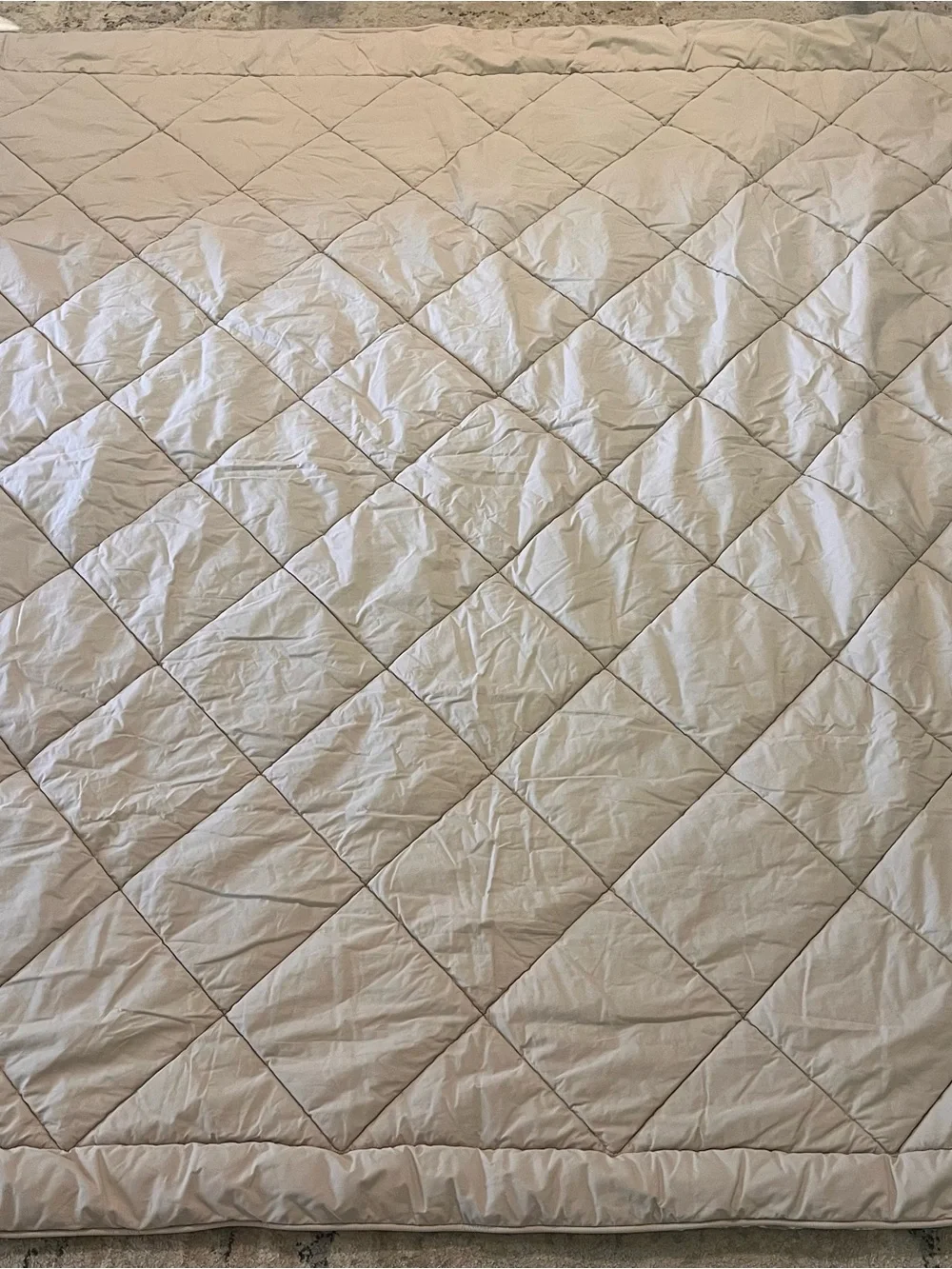 Pottery Barn Reversible Floral Damask Quilted comforter‎ 2 cases in grey/White